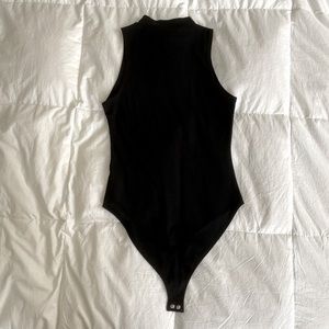 Mock neck black body suit